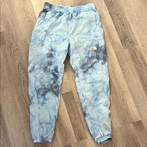 The North Face Hydrenaline Windbreaker Joggers, Blue Tie-Dye, Womens Small